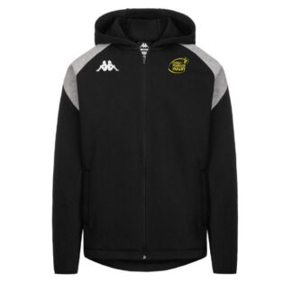 Veste zippée coton Kappa Enfant Noir – modèle LIANTOZI