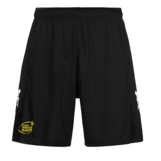 Short training Kappa Homme Noir – modèle LUVIOZIP