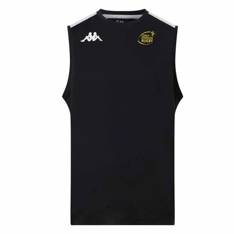 Débardeur training KAPPA Homme Noir – modèle LEBBIO