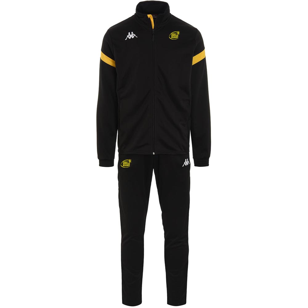 Survêtement Kappa Homme Noir Jaune – modèle DALCITO