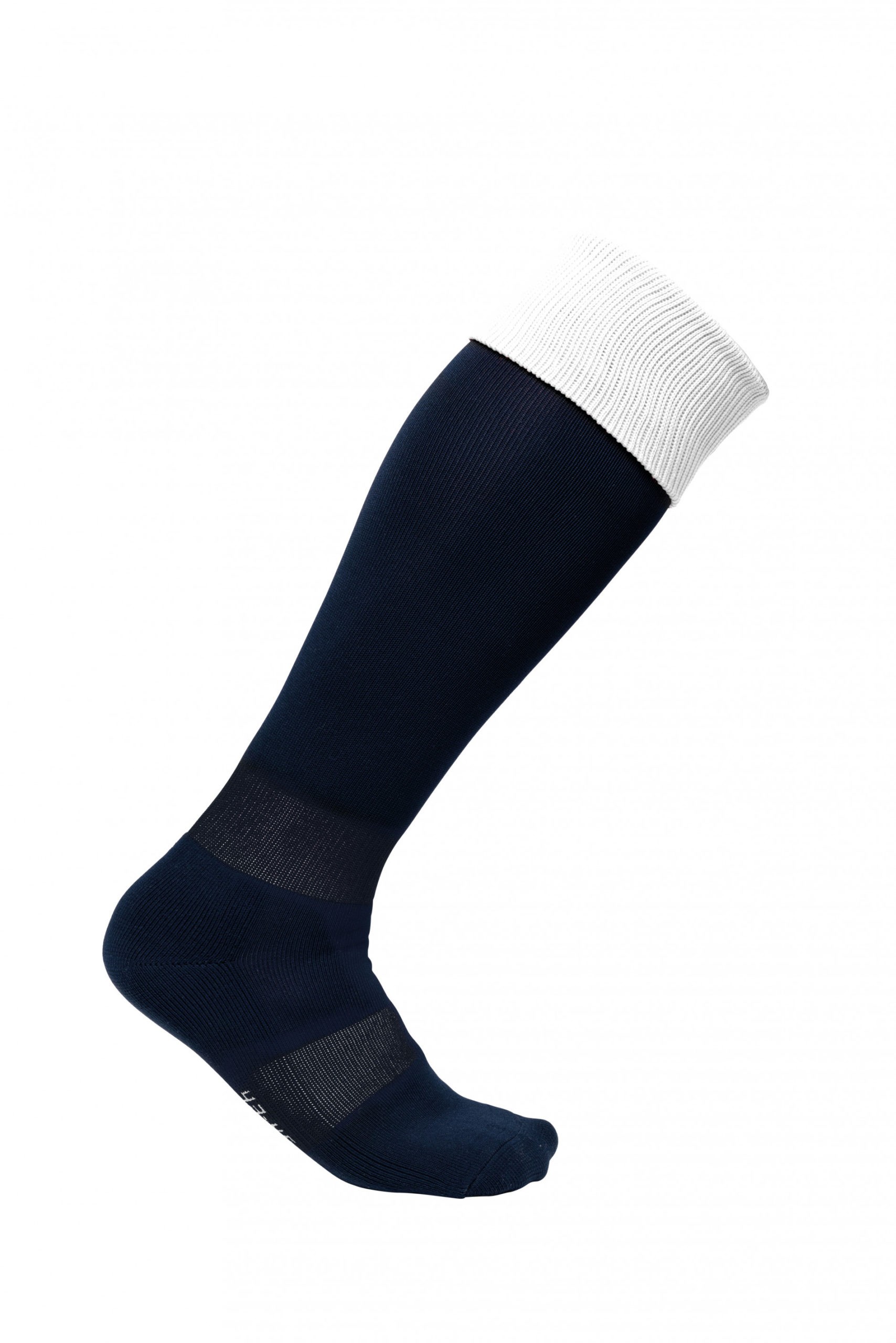 Chaussettes bicolore Marine Blanc - modèle RUGBY