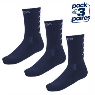 Pack de 3 paires de chaussettes Kappa Marine - modèle ELENO