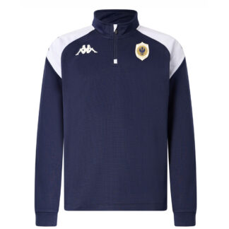 Haut training Kappa 1/4 zip Homme Marine – modèle LOVATO
