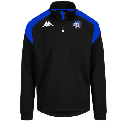 Haut training Kappa 1/4 zip Enfant Royal Noir – modèle LOVATO