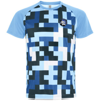 Tee shirt polyester Homme Royal - modèle PIXEL 2