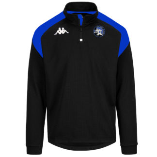 Haut training Kappa 1/4 zip Homme Royal Noir – modèle LOVATO