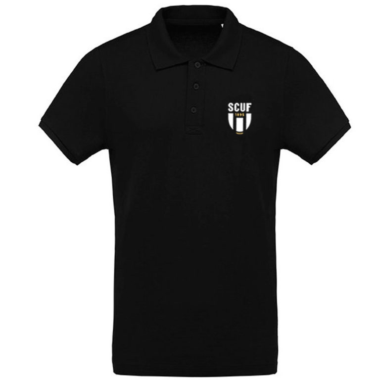 Polo coton piqué Enfant Noir - modèle COTON