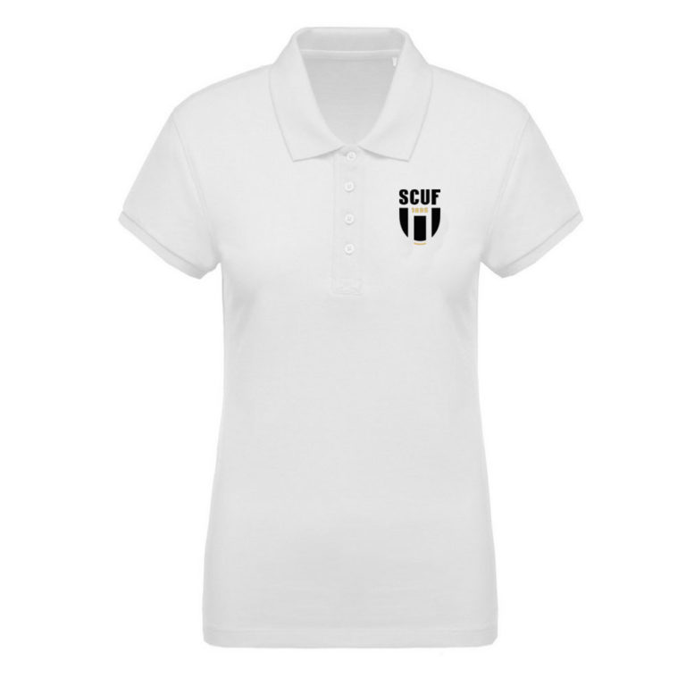 Polo coton piqué Femme Blanc - modèle BIO