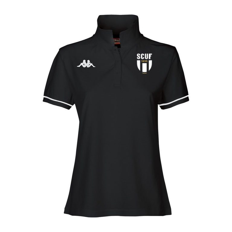 Polo coton Kappa Femme Noir - modèle BARLA