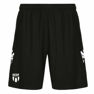 Short training Kappa Enfant Noir – modèle LUVIOZIP