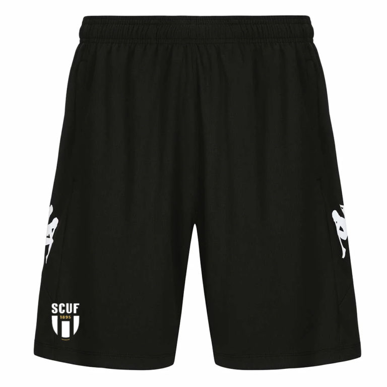 Short training Kappa Enfant Noir – modèle LUVIOZIP