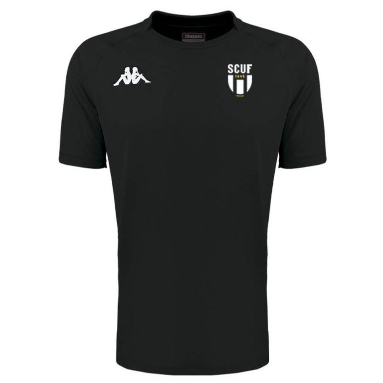 Maillot rugby KAPPA Enfant Noir – modèle TELESE