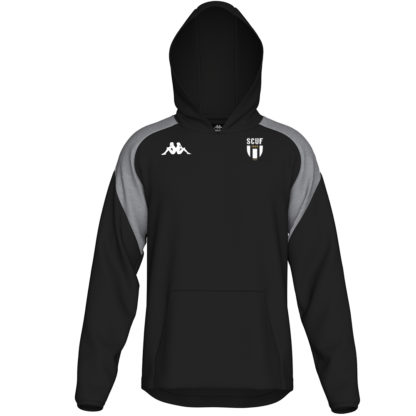 Sweat coton Kappa Homme Noir – modèle LIANTO