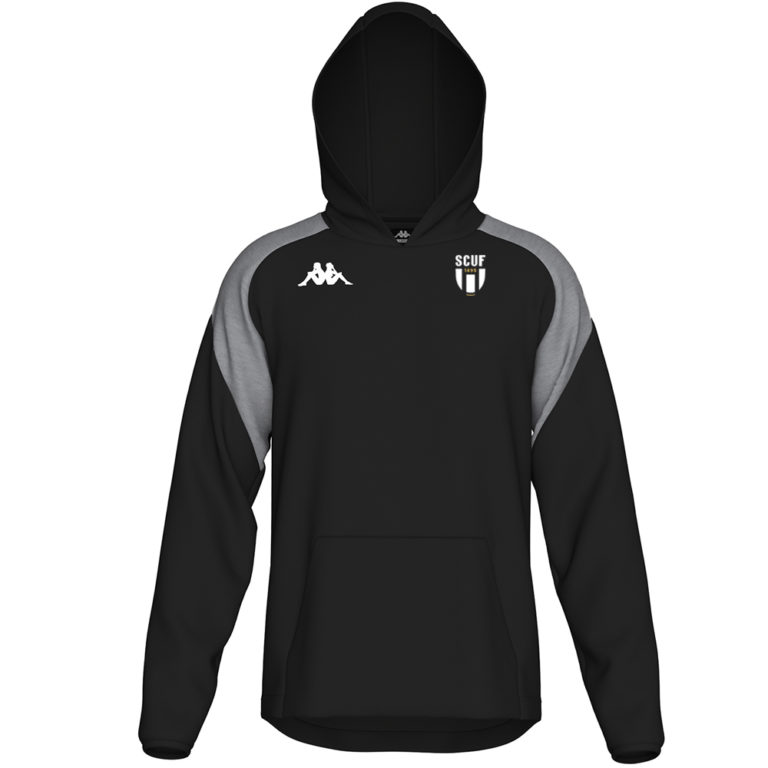 Sweat coton Kappa Enfant Noir – modèle LIANTO