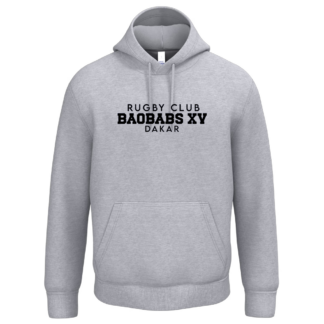 Sweat capuche Homme Gris - modèle BAOBABS