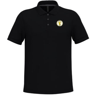 Polo coton piqué Homme Noir BAOBABS- modèle BIO