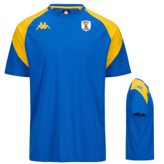 Tee shirt polyester Kappa Homme Royal Jaune - modèle LORETO