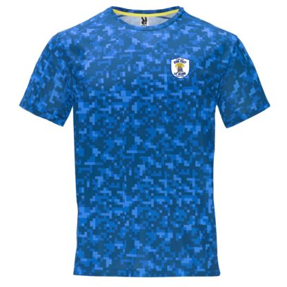 Tee shirt polyester Homme Royal - modèle PIXEL