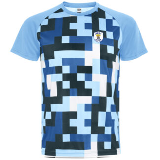 Tee shirt polyester Homme Royal - modèle PIXEL 2