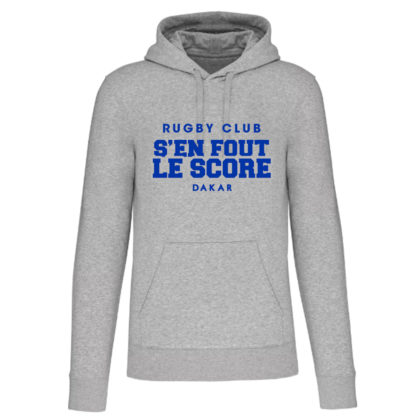 Sweat capuche Enfant Gris - modèle COTON