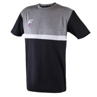 Tee coton Force XV noir-gris homme - modèle MEDIAN