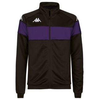Veste zippée Kappa noir - violet homme - modèle DACONE