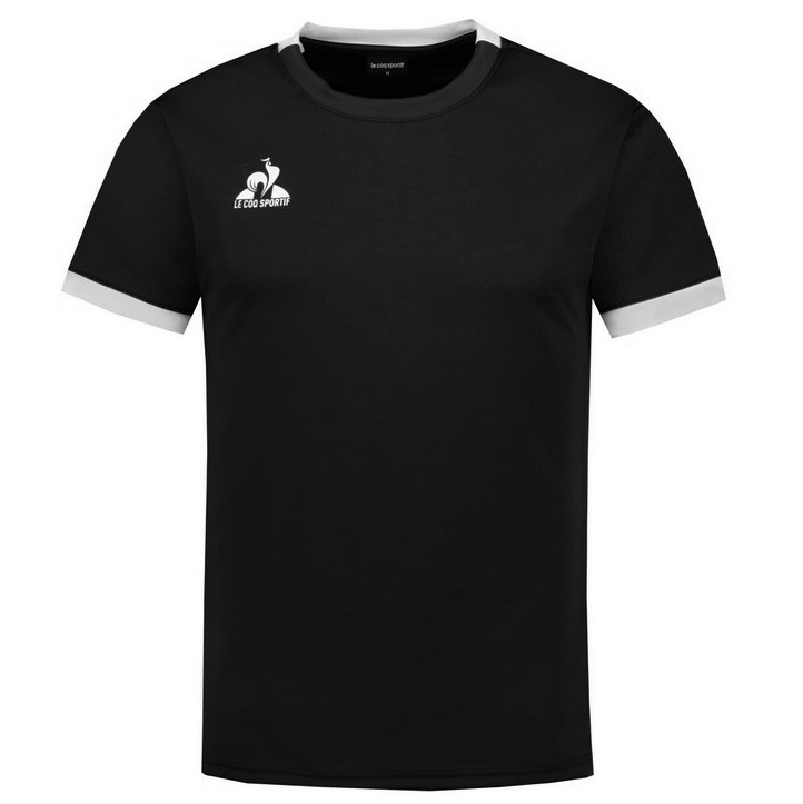 Maillot rugby Le Coq Sportif noir homme – modèle RUGBY