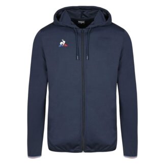 Hoody polyester Le Coq Sportif marine homme - modèle N°1 FZ