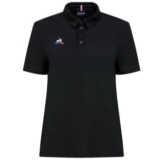 Polo Le Coq Sportif noir femme – modèle COTON