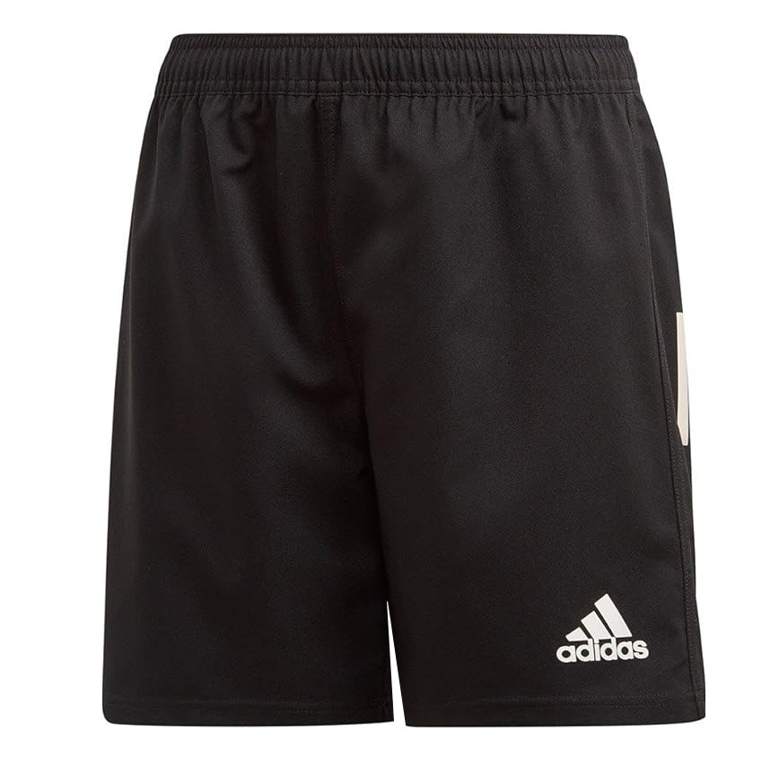 Short rugby Adidas noir enfant - modèle 3STRIPES
