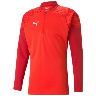 Veste 1/4 zip Puma rouge homme - modèle CUP