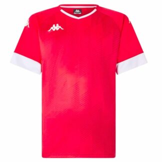 Tee shirt Kappa polyester rouge homme - modèle FOSCO
