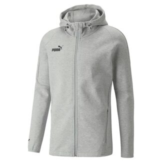 Veste zippée Puma coton gris homme – modèle FINAL