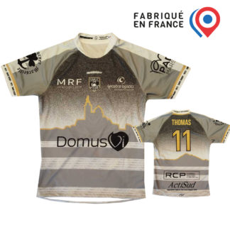 Maillot rugby sublimé Team Enfant MisteRugby – modèle RUGBY AWAY 25-26