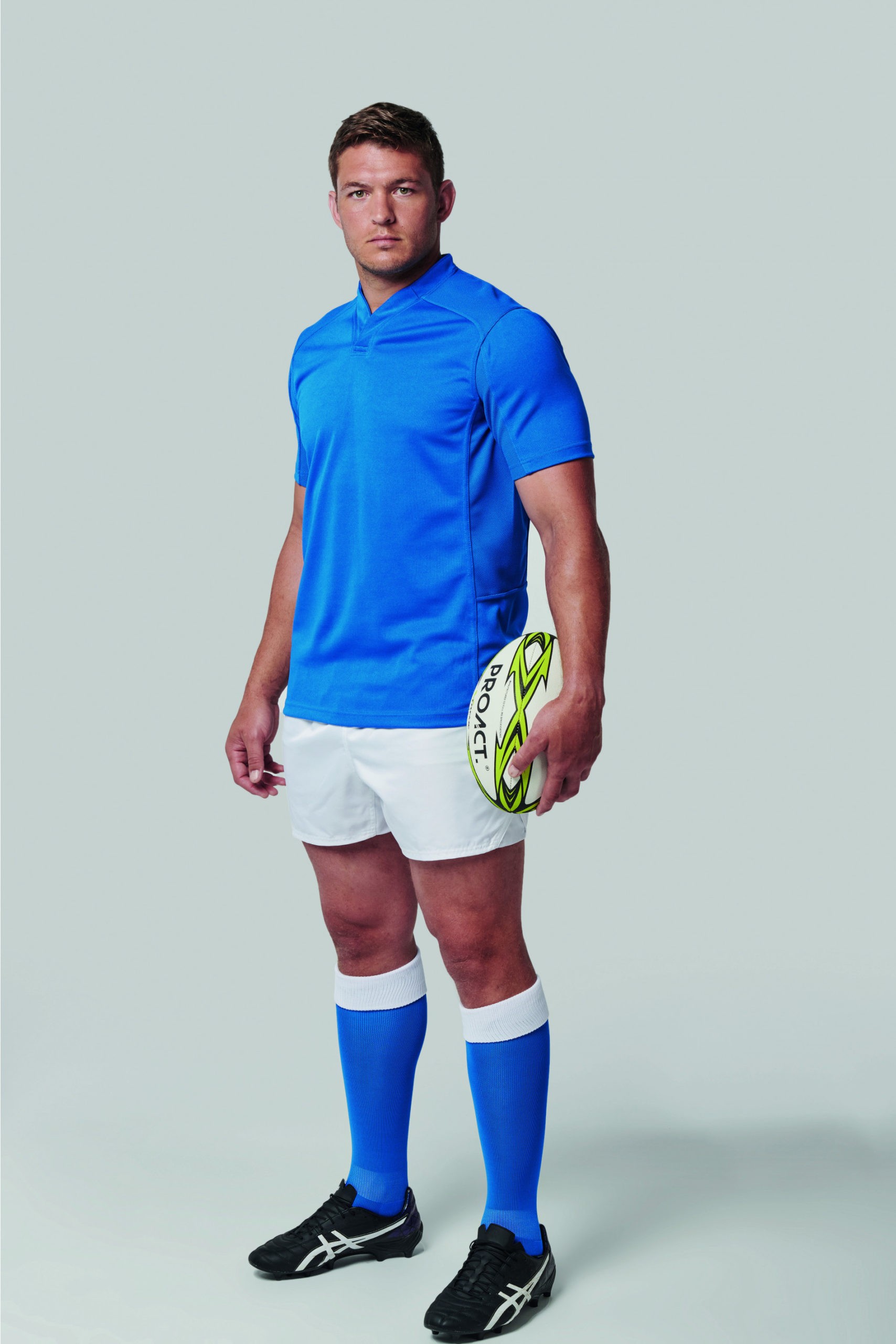 Chaussettes bicolore Noir Blanc - modèle RUGBY – Image 2