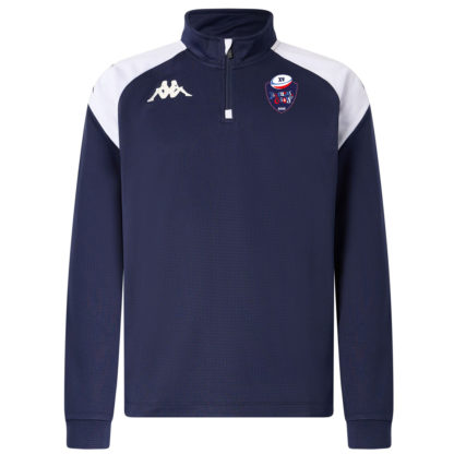 Haut training Kappa 1/4 zip Homme Marine – modèle LOVATO