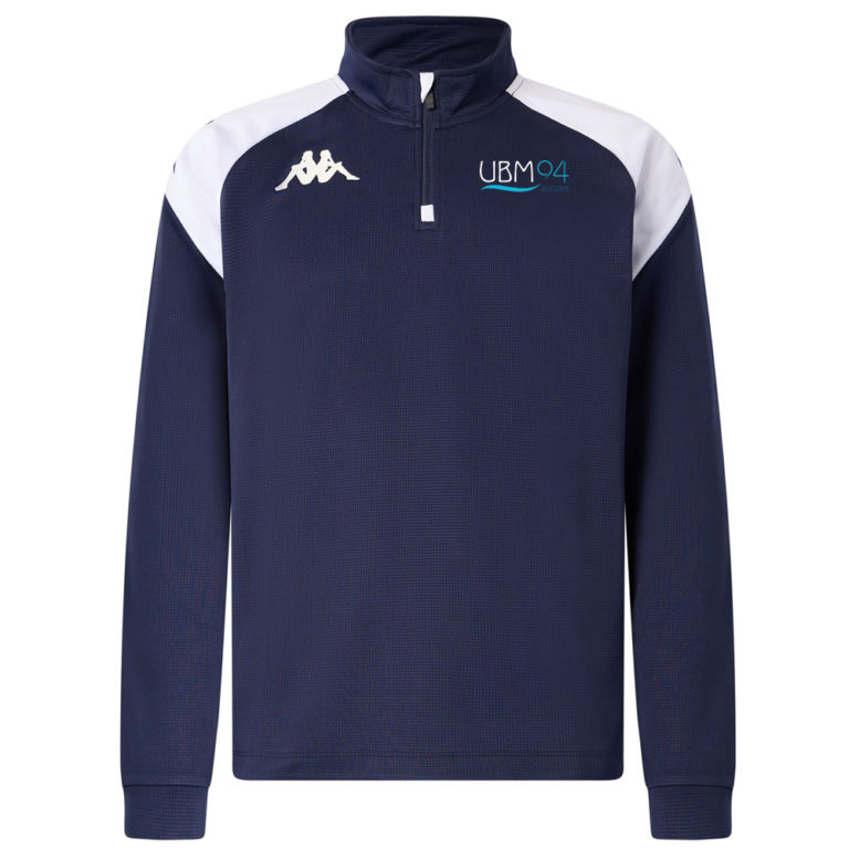 Haut training Kappa 1/4 zip Homme Marine – modèle LOVATO