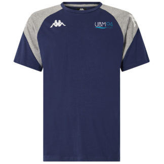 Tee shirt coton Kappa Homme Marine Gris - modèle LACCIO