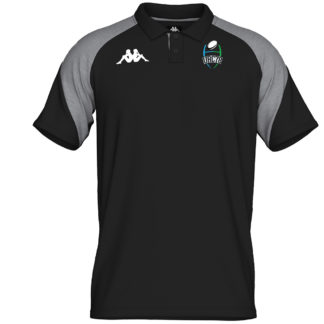 Polo coton Kappa Homme Noir Gris – modèle LANETTO
