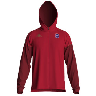 Veste capuche zippée KAPPA Enfant Rouge – modèle MEVOLO