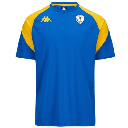 Tee shirt polyester Kappa Homme Royal Jaune - modèle LORETO