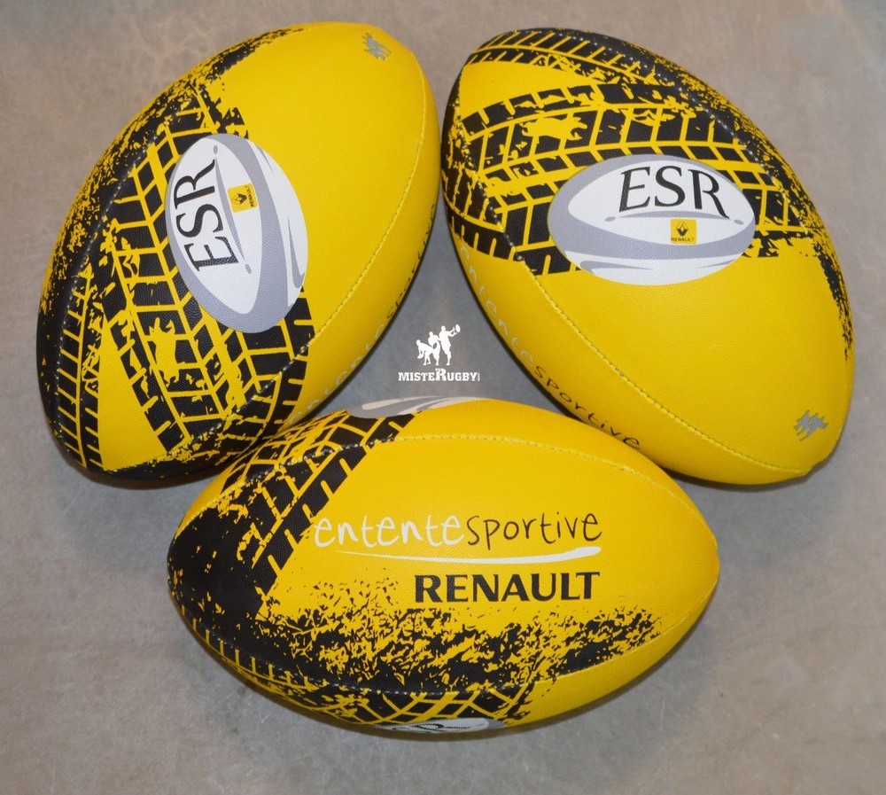 Ballon rugby cuir Misterugby - modèle VINTAGE - Clubs MisteRugby
