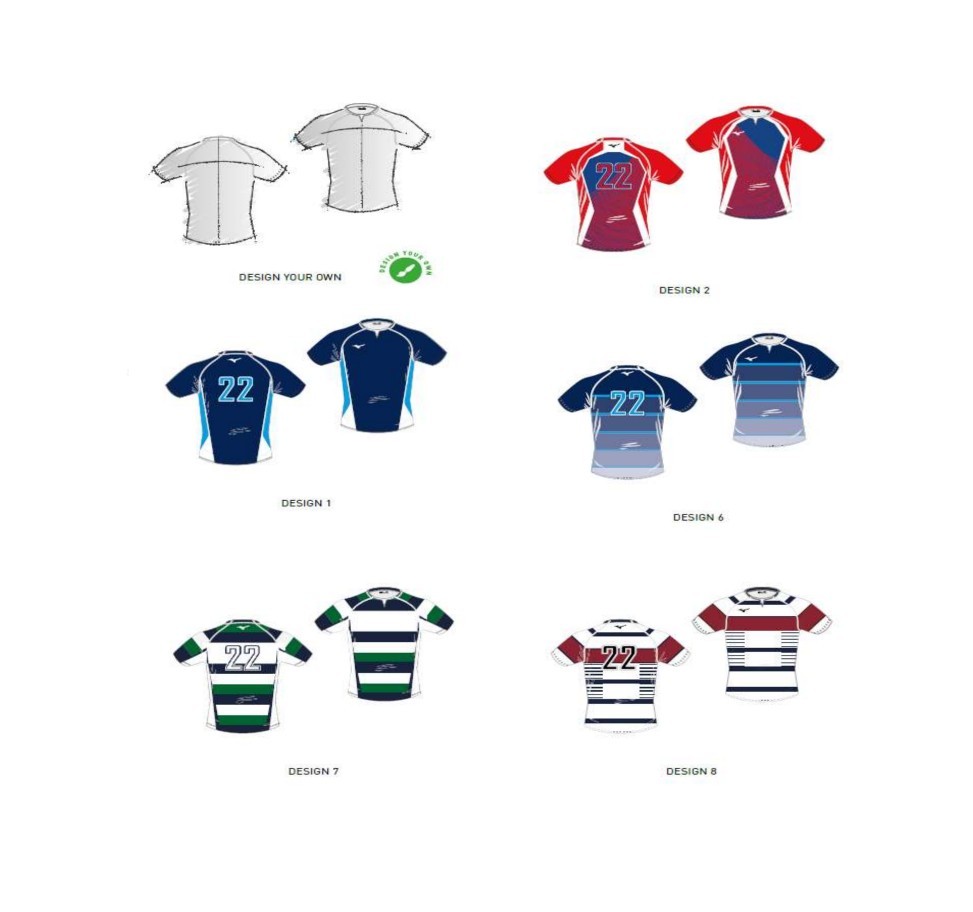 Maillot rugby Gilbert - modèle sublimé INITIAL 100 % personnalisable -  Clubs MisteRugby